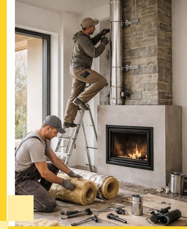 Монтаж дымоходов для каминов в Донском от 15198 р. ЭриданДнс