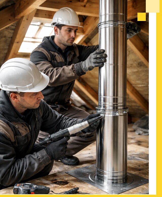 Монтаж дымоходов для каминов в Донском с гарантией качества