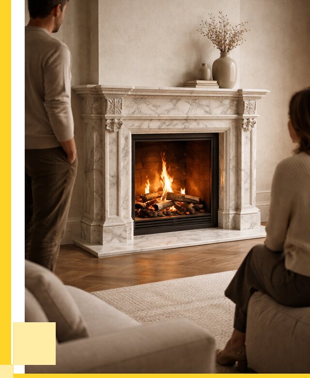 Мраморные камины под ключ в Донском от 253300 р. | ЭриданДнс