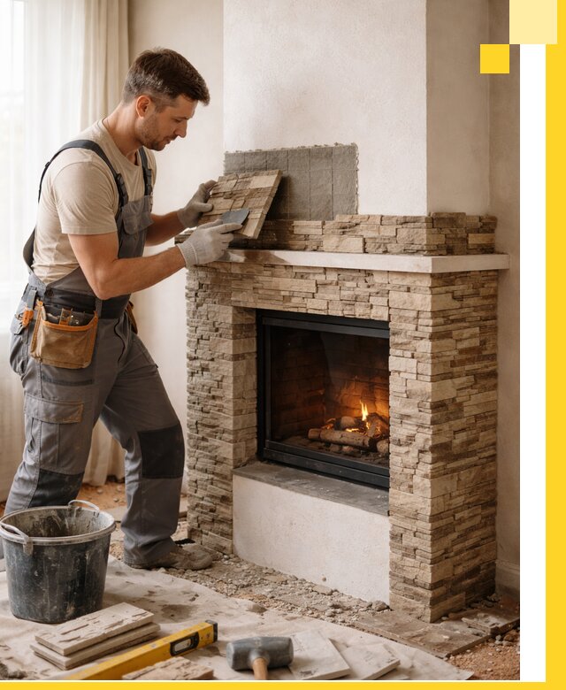 Изготовление и монтаж каминов для дома под ключ в Донском