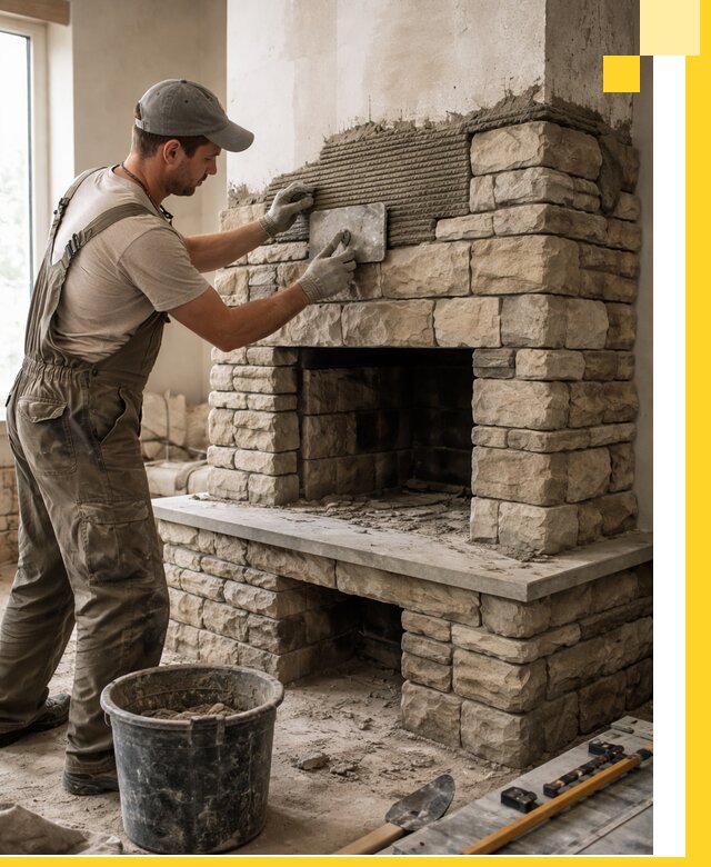 Строительство каминов под ключ в Донском от проектирования до монтажа