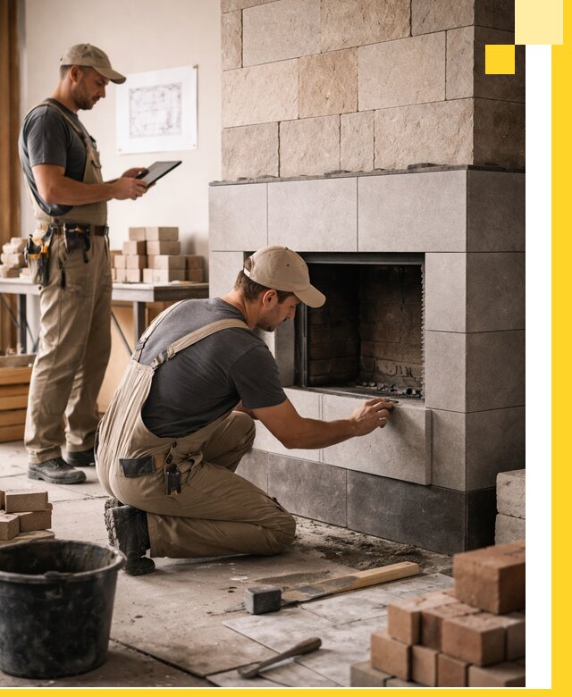 Индивидуальные проекты каминов и каминных систем в Донском