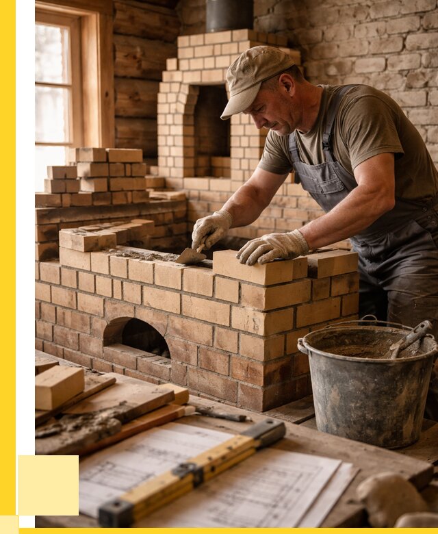 Кладка печей из кирпича в Донском цены от 30396 р. - ЭриданДнс