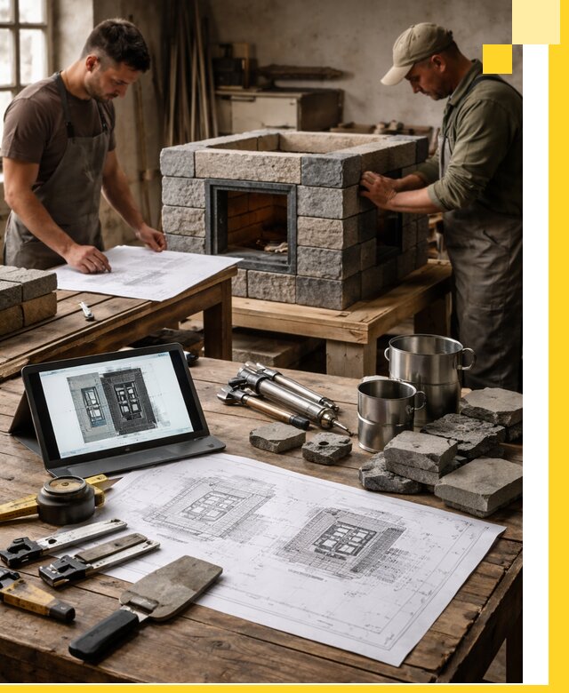 Разработка проектов печей с согласованием и монтажом в Донском