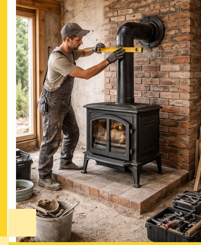 Монтаж печей установка банной печи в Донском от 15198 р. | ЭриданДнс