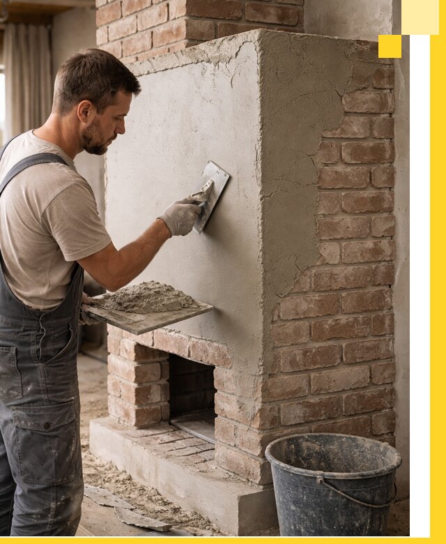 Отделка печей и облицовка каминов в Донском под ключ