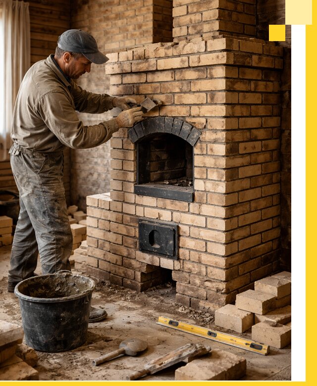 Кирпичные печи под ключ в Донском: проектирование и кладка