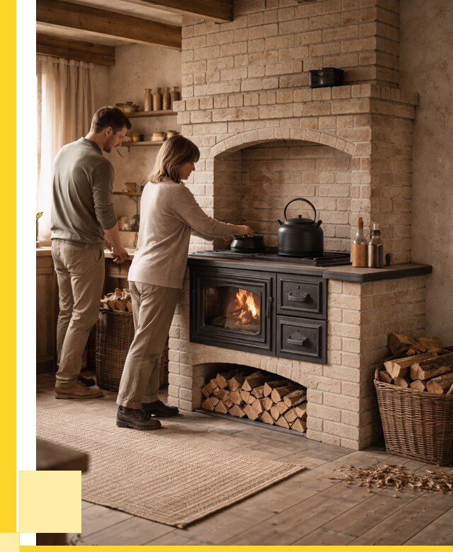 Печи с плитой в Донском от 45594 р. | ЭриданДнс — кирпичная печь