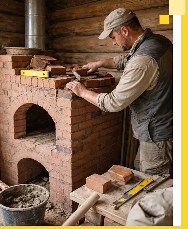 Изготовление и установка русских печей в Донском под ключ