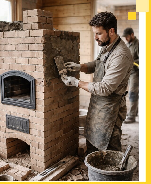 Изготовление и установка печей-шведок под ключ в Донском