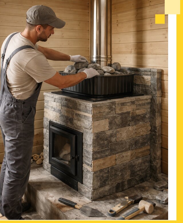 Печи для парной в Донском, производство, монтаж и обслуживание