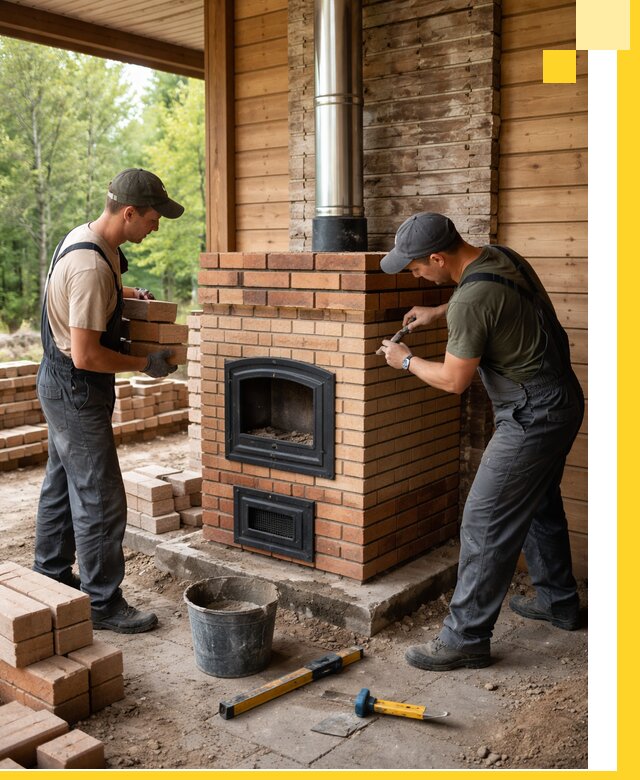 Производство и установка дачных печей под ключ в Донском