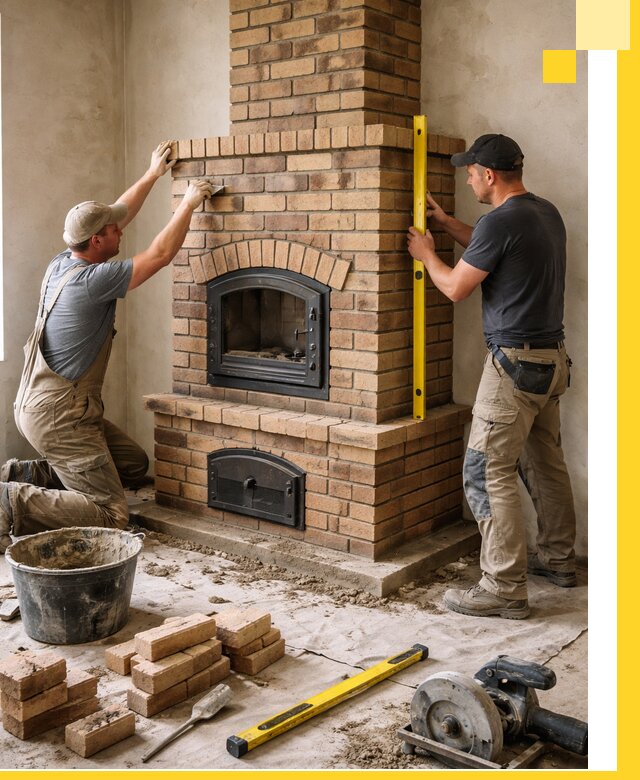 Продажа и установка печей и каминов для дома под ключ в Донском