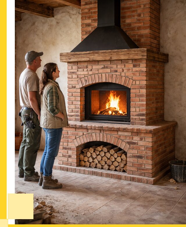 Печи камины из кирпича в Донском от 121584 р. | ЭриданДнс