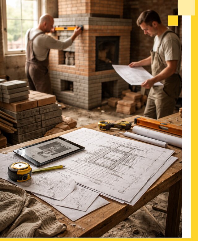 Проекты печей и каминов с индивидуальным дизайном в Донском