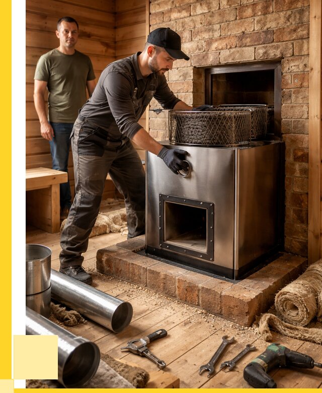 Монтаж банных печей под ключ в Донском от 18238 р., ЭриданДнс