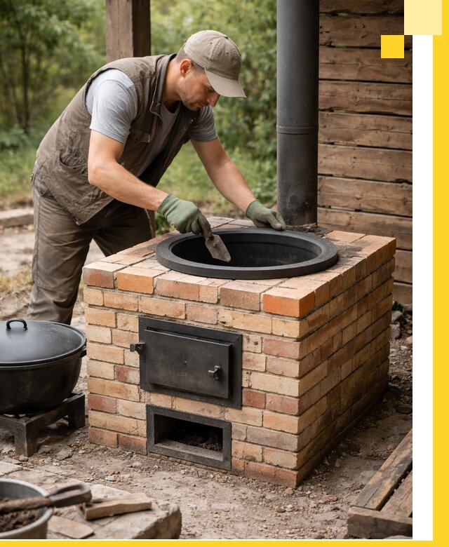 Изготовление и установка печей для казана в Донском под ключ