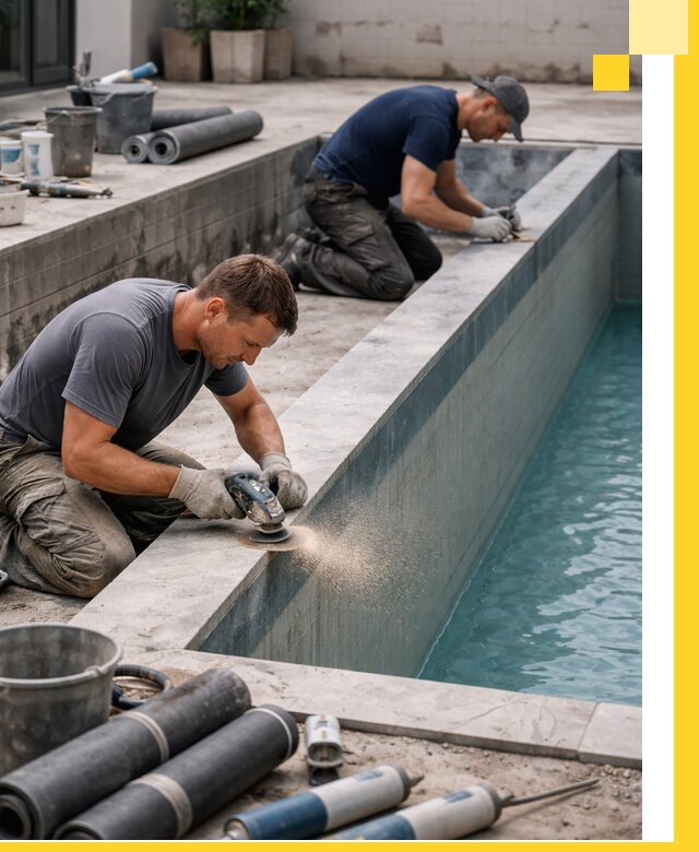 Профессиональный ремонт бассейнов под ключ в Донском