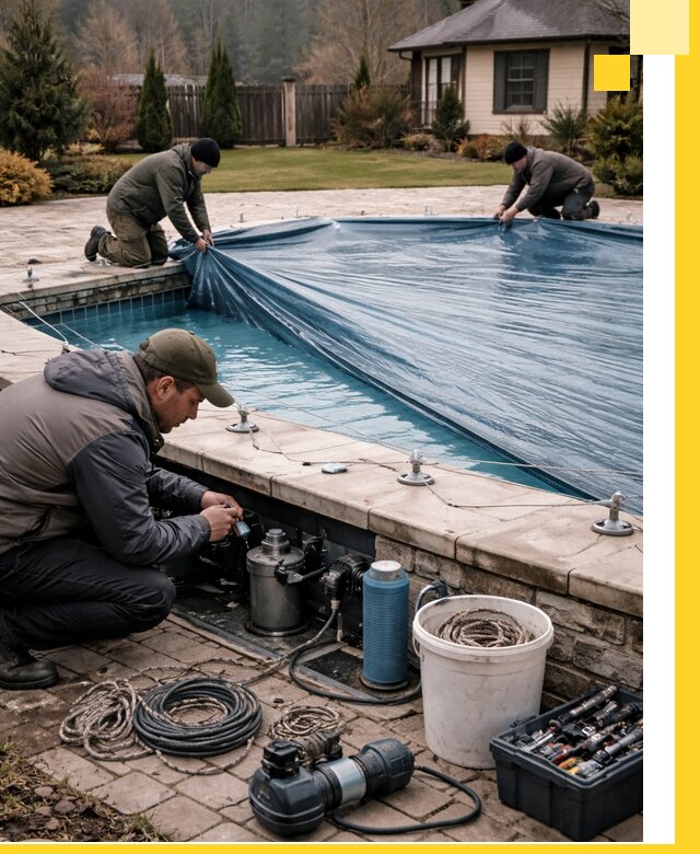 Консервация бассейнов в Донском: подготовка к длительному хранению