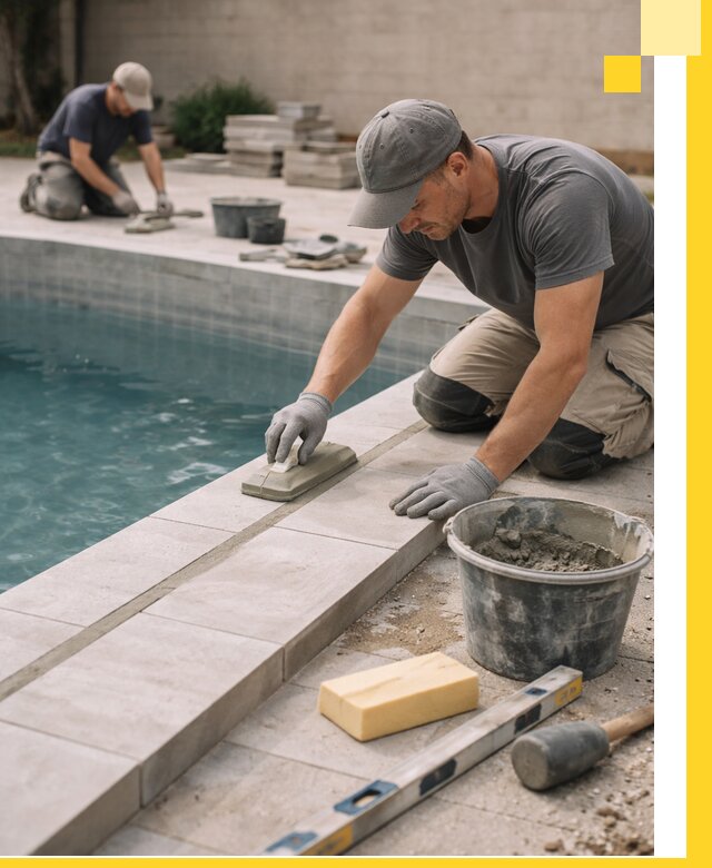 Отделка бассейнов в Донском: декоративная отделка и гидроизоляция