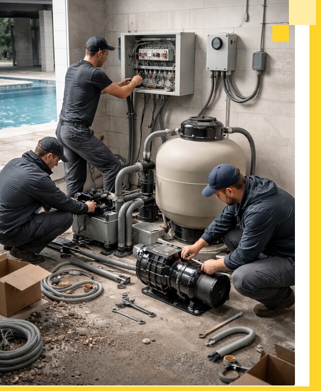 Профессиональный монтаж оборудования для бассейнов в Донском