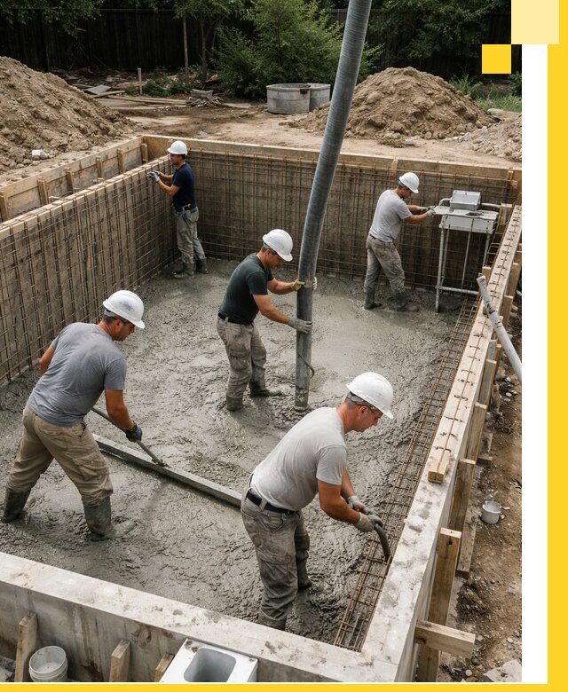 Строительство бетонных бассейнов под ключ в Донском