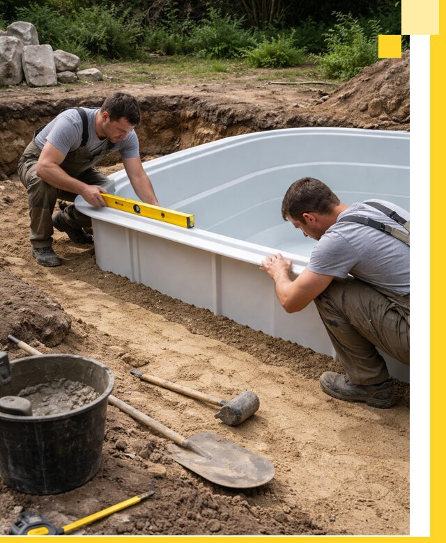 Производство и установка пластиковых бассейнов в Донском под ключ