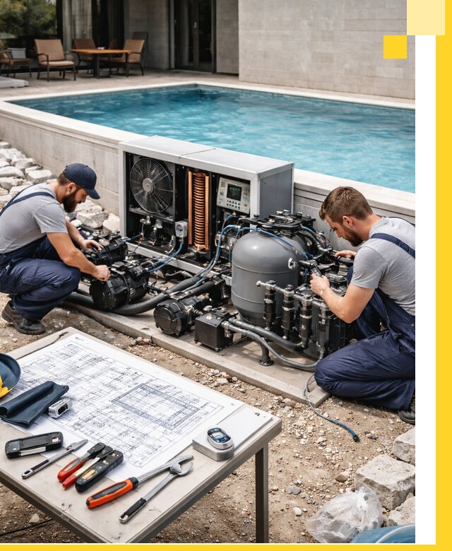 Проектирование и монтаж бассейнов с подогревом в Донском