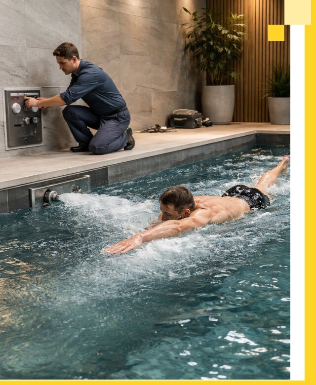 Проектирование и монтаж бассейнов с противотоком в Донском