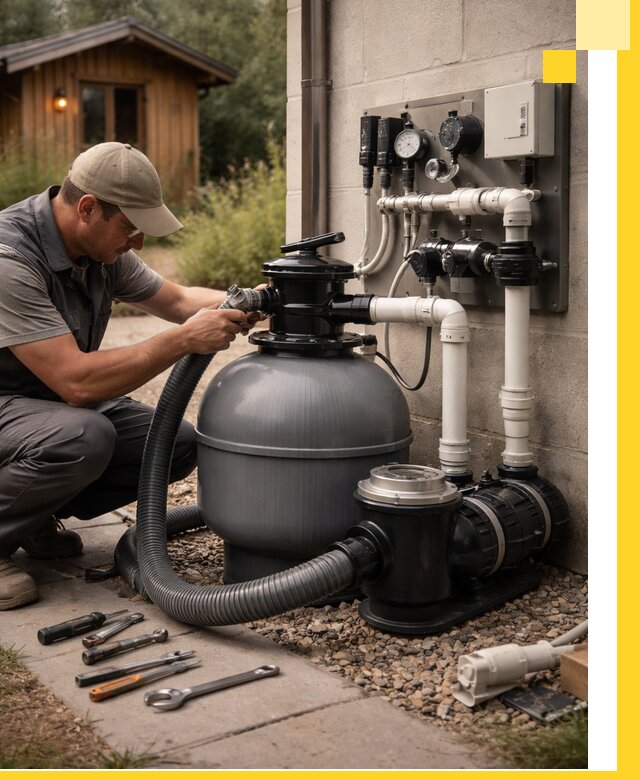 Продажа и монтаж фильтров и насосов для бассейнов в Донском