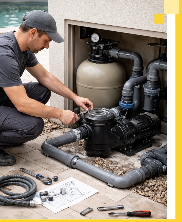 Поставка, монтаж и сервис насосов для бассейнов в Донском