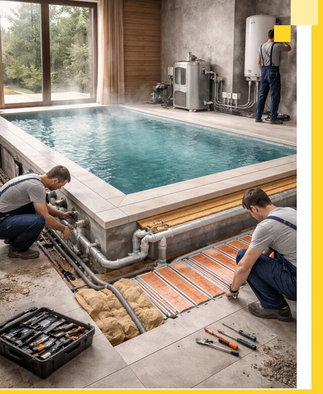 Проектирование и строительство тёплых бассейнов в Донском