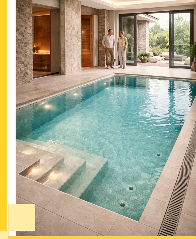 Бассейн во дворе в Донском: проект, отделка от 1215840 р. | ЭриданДнс