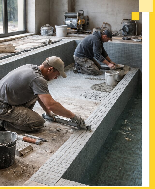 Строительство бассейна в частном доме в Донском под ключ