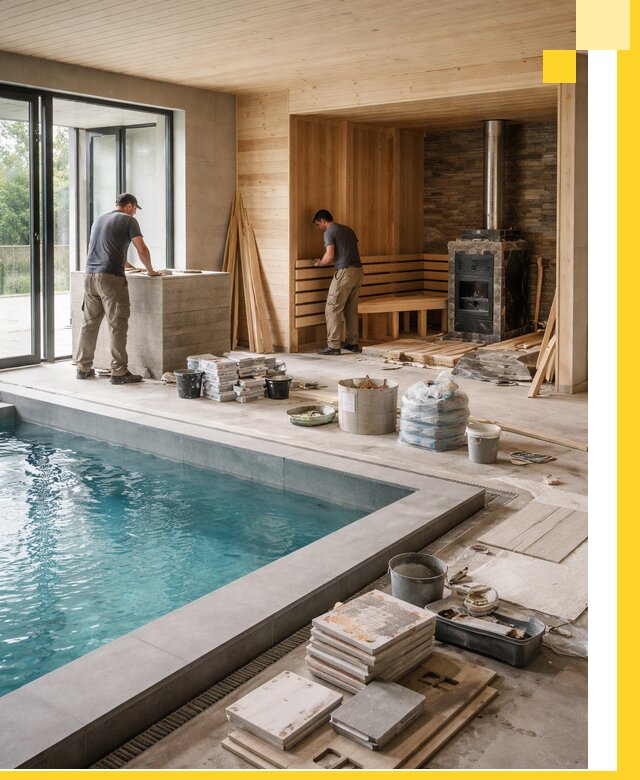 Проектирование и строительство бань с бассейном в Донском