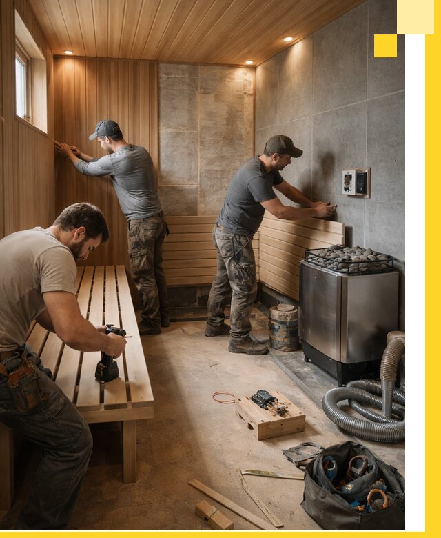 Сауны под ключ в Донском, проектирование, строительство, отделка