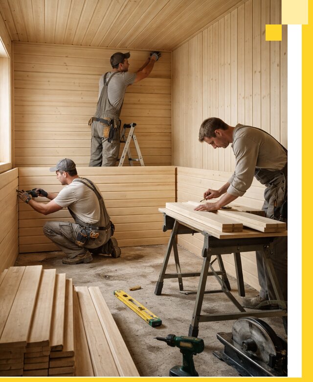 Обшивка саун в Донском из натуральной древесины под ключ