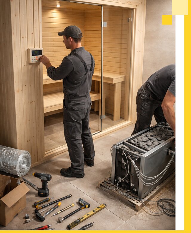 Поставка, установка и монтаж электрических саун в Донском