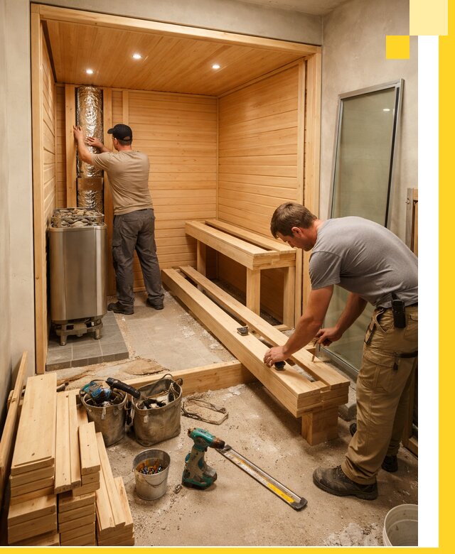 Проектирование и установка домашних саун под ключ в Донском