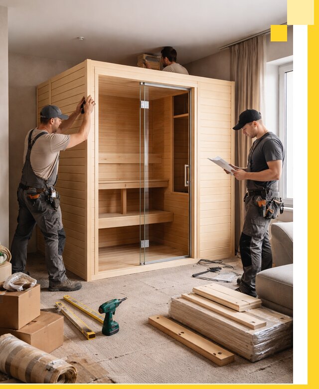 Установка и благоустройство саун в квартире в Донском