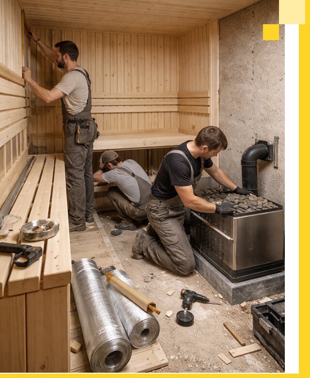 Индивидуальные сауны на заказ в Донском под ключ, проект и монтаж