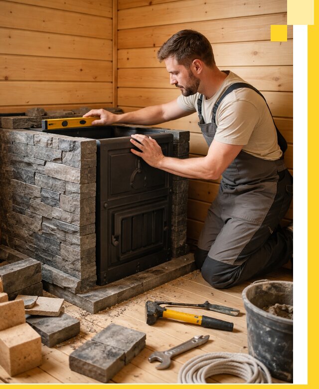 Производство и установка печей для саун под ключ в Донском