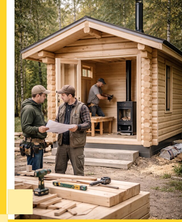 Монтаж бань под ключ в Донском — от 202640 р. | ЭриданДнс