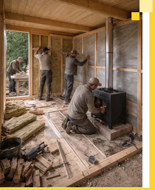 Профессиональный монтаж бань под ключ в Донском для дома