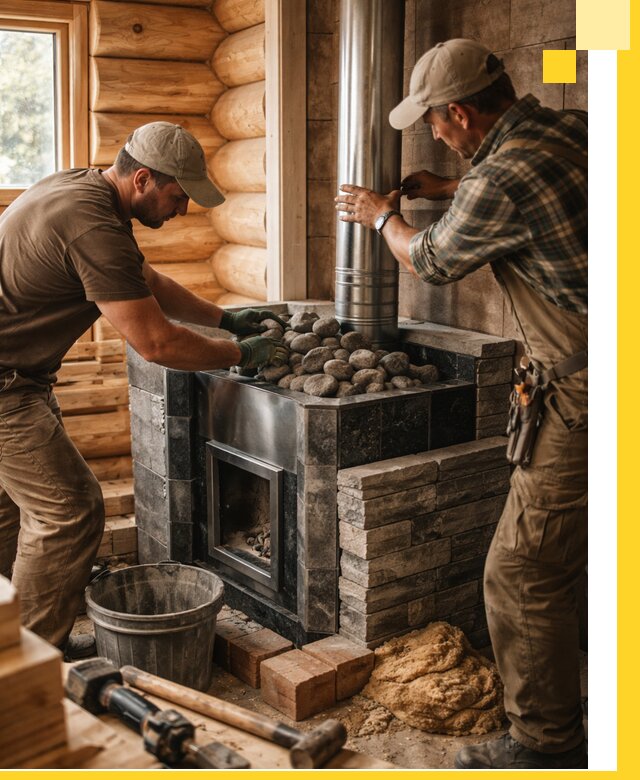 Строительство и отделка русских бань под ключ в Донском