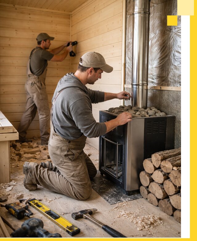 Строительство деревянных бань под ключ в Донском проекты и монтаж