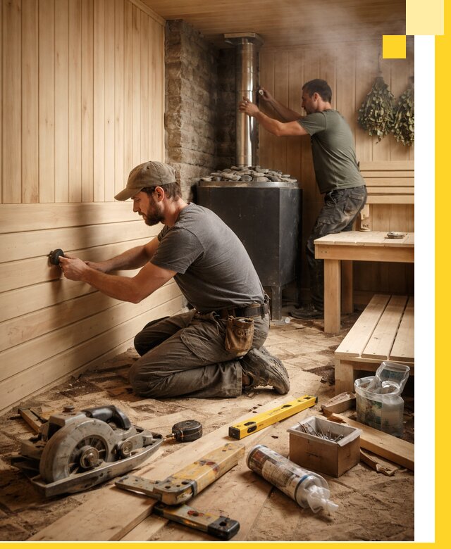 Полное строительство и оснащение парных под ключ в Донском