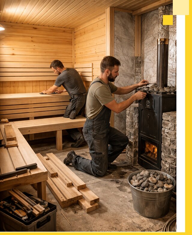 Дизайн и строительство интерьеров бань под ключ в Донском