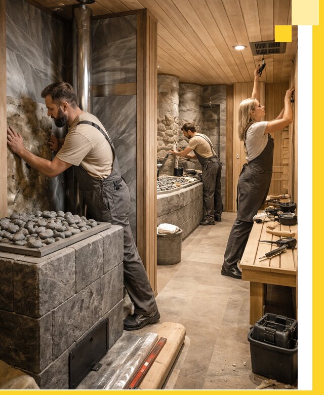 Строительство бань и SPA процедур в Донском под ключ и отделкой