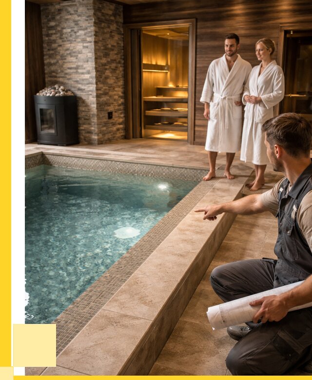 Проект бани с бассейном под ключ в Донском от 65858 р. | ЭриданДнс